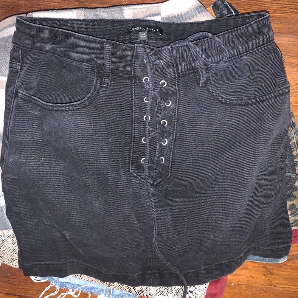 Kendall and kylie denim skirt